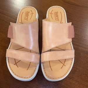 BORN tan leather sandals